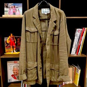 Barbour white label (Japan line), heavy linen cotton mixed field jacket